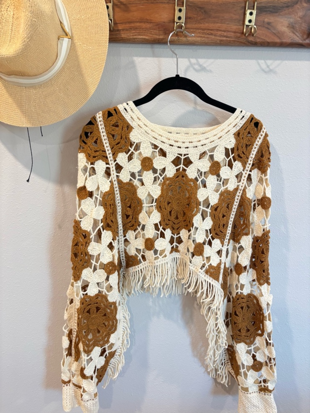 Crochet Fringe Sweater - Picture 13 of 14